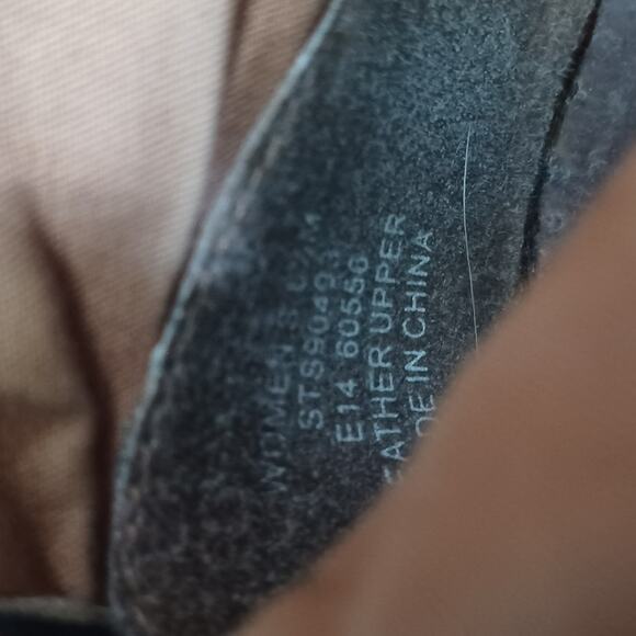 Sperry Harlow Burnished  Leather Wedge Platform Booties in Cognac 6.5 M - Picture 5 of 8